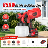 Vermelho - Kit Completo + 2 Baterias Extras